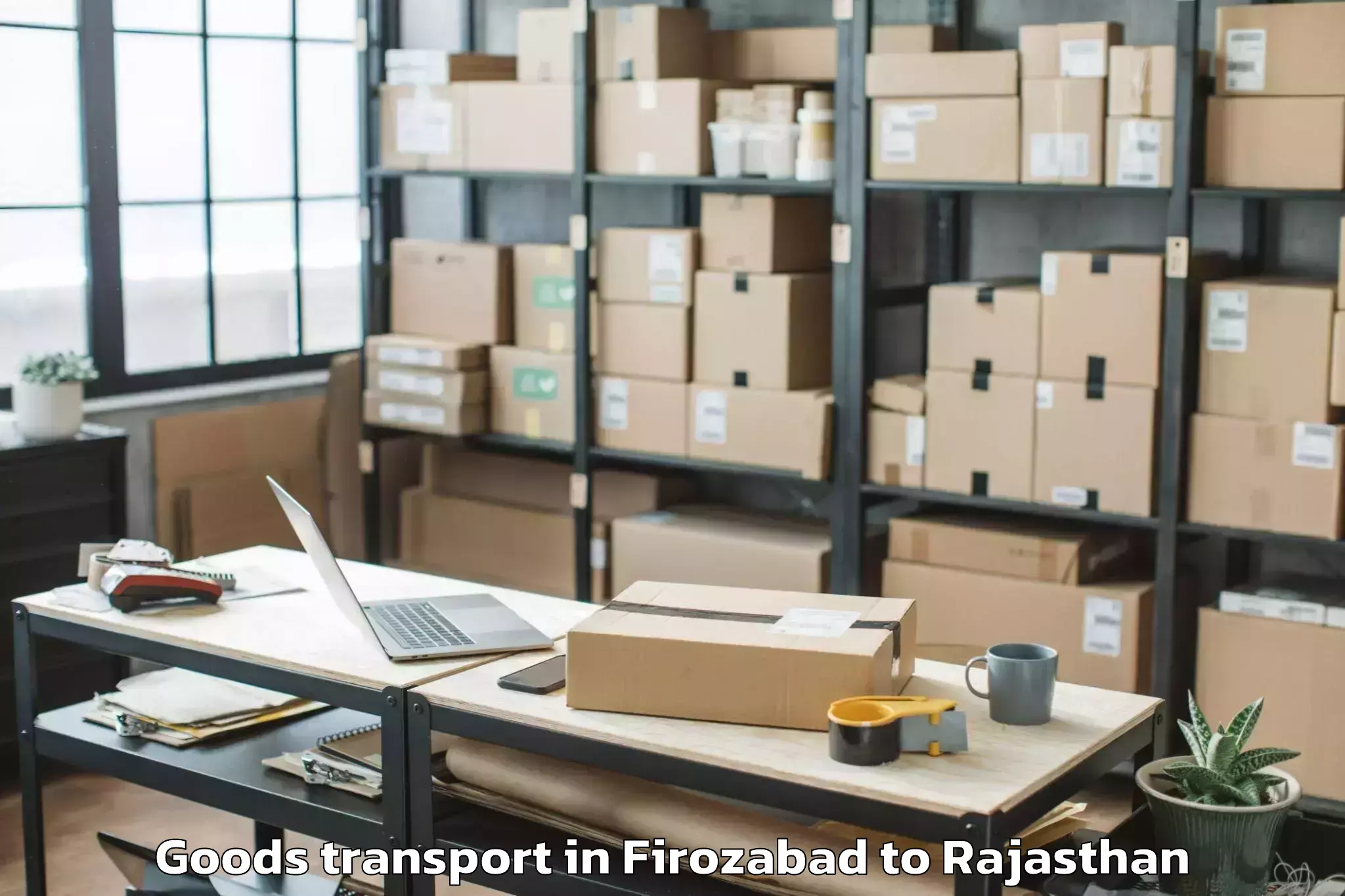 Top Firozabad to Barmer Goods Transport Available